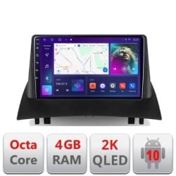 NAVIGATIE CARPAD ANDROID 10 DEDICATA RENAULT MEGANE 2 2003-2009 ECRAN 9" CAPACITIV INTERNET 3G WIFI PROCESOR CORTEX A9 OCTA CORE 4G RAM 32GB 1,6 GHZ DVR CARKIT BLUETOOTH MIRROR LINK MODEL KIT-098+EDT-E409