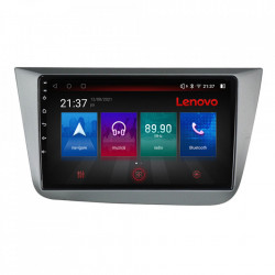 NAVIGATIE CARPAD ANDROID 10 DEDICATA SEAT LEON 2005-2012, ECRAN CAPACITIV OCTACORE 4GB RAM 64 GB ROM DVR CARKIT BLUETOOTH MIRROR LINK MODEL LENOVO KIT-leon5+EDT-E509-PRO