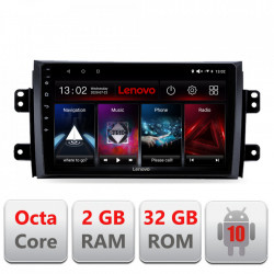 NAVIGATIE CARPAD ANDROID 10 DEDICATA SUZUKI SX 2006-, ECRAN CAPACITIV OCTACORE 2GB RAM 32 GB ROM DVR CARKIT BLUETOOTH MIRROR LINK MODEL LENOVO KIT-124+EDT-E509