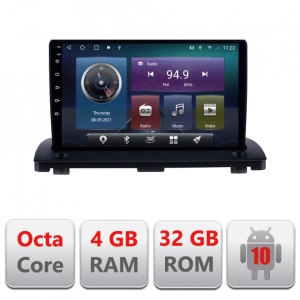 NAVIGATIE CARPAD ANDROID 10 DEDICATA VOLVO XC 90 2003-2014 ECRAN 9" CAPACITIV INTERNET 3G WIFI PROCESOR CORTEX A9 OCTA CORE 4G RAM 32GB 1,6 GHZ DVR CARKIT BLUETOOTH MIRROR LINK MODEL KIT-173+EDT-E409
