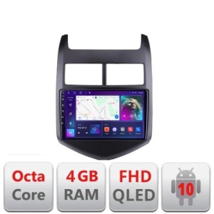 Navigatie Chevrolet Aveo 2010-2013 B-AVEO10 Android Ecran QLED octa core 4+64 carplay android auto