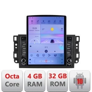 Navigatie Chevrolet Captiva G-020 ecran tip TESLA 9.7" cu Android Radio Bluetooth Internet GPS WIFI 4+32GB DSP 4G Octa KIT-020+EDT-E709