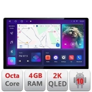 Navigatie dedicata BMW E39, Bmw Seria 7 E38 si Bmw X5 E53 N-082 Edonav ecran 13" 2K 4+32 Android Waze USB Navigatie 4G 360 Toslink Youtube Radio KIT-0 KIT-082+EDT-E413-2K
