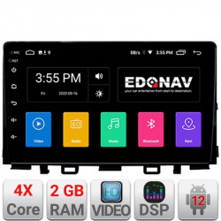 Navigatie Dedicata Edonav Kia Stonic Rio 2017-2023 Android Radio Gps Internet 2+32GB Carplay Wireless Kit-Stonic+E209v2