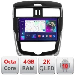 Navigatie dedicata Edonav Nissan Pulsar 2014-2018 Android ecran Qled 2K Octa core 4+32 KIT-pulsar+EDT-E409-2K