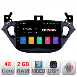 Navigatie dedicata Edonav Opel Corsa E 2013-2016 A-corsa Opel Adam 2012-2019 Ecran Qled,2Gb Ram,32Gb Hdd,USB,Bluetooth,Wifi