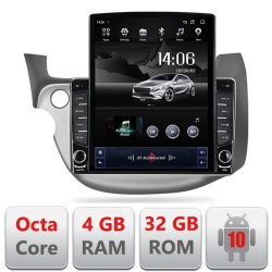 Navigatie Dedicata Honda Jazz Fit Gen.2 2007-2014 Android Radio GPS Internet Octa Core 4+32GB Ecran Vertical 9.7" TeslaLTE Kit-fit-08+EDT-E709