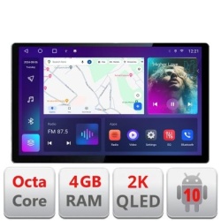 Navigatie dedicata Renault Clio 5 N-Clio5 Edonav ecran 13" 2K 8 si 128 Android Waze USB Navigatie 4G 360 Toslink Youtube Radio KIT KIT-clio5+EDT-E413-2K