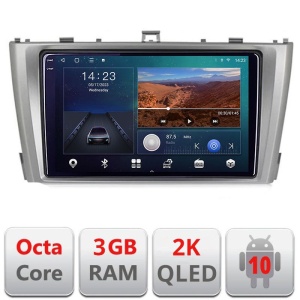 Navigatie dedicata Toyota Avensis 2009-2015 B-TY12 Android Ecran 2K QLED octa core 3+32 carplay android auto KIT-TY12+EDT-E309V3-2K