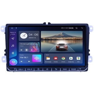 Navigatie dedicata Volkswagen, 4GB RAM 64GB ROM, Quadcore, Android 14, Display QLED, 9", DSP, Carplay&Android Auto, Suport camera AHD