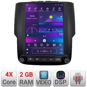 Navigatie Dodge Ram 2013-2018 Edonav Tesla Qled 9.7",Quad core,2Gb RAM,32Gb Hdd,DSP,Carplay,Android Auto,Bluetooth kit-tesla-ram2500+EDT-E220