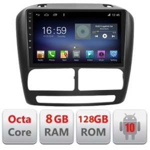 Navigatie Fiat Doblo 2010-2017 si Opel Combo 2010-2017 8+128 GB Octa Core LTE Android radio gps internet Kit-DO KIT-DOBLO10+EDT-E609