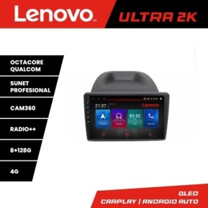 Navigatie Ford Fiesta M-256 Octa Core Android Radio Bluetooth GPS WIFI/4G DSP 2K 8+128GB 360 Toslink KIT-256+ULTRA-2K-9-8+128