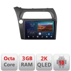 Navigatie Honda Civic Hatchback 2006-2012 B-hatchback Android Ecran 2K QLED octa core 3+32 carplay android auto kit-hatchback+EDT-E309V3-2K kit-hatchback+EDT-E309V3-2K