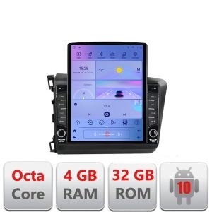 Navigatie Honda Civic Sedan G-132 ecran tip TESLA 9.7" cu Android Radio Bluetooth Internet GPS WIFI 4+32GB DSP 4G Octa KIT-132+EDT-E709