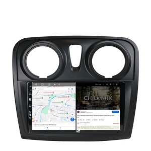 Navigatie HUB64 Dacia Logan / Sandero, 4GB RAM, Android 13, Quadcore, DSP, GPS, Wi-FI, Carplay, Android Auto, USB, Bluetooth, Waze, Touchscreen, 9 inch - Img 6