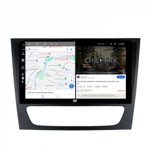 Navigatie HUB64 Mercedes Benz W211/CLS, 8GB RAM, Android 13, Octacore, Slot Sim 4G, DSP, GPS, Wi-FI, Carplay, Android Auto, USB, Bluetooth, Waze, Touchscreen, 9 Inch - Img 3