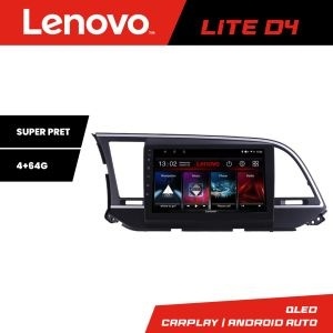 Navigatie Hyundai Elantra 2015-2018 Lenovo Kit-581 4+64 GB Android Waze USB Navigatie Internet Youtube Radio KIT-581+LITE-D4-9-4+64