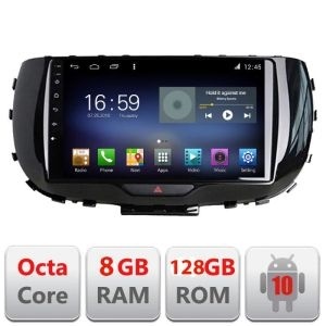 Navigatie Kia Soul 2020- F-soul Octa Core cu Android Radio Bluetooth Internet GPS WIFI DSP 8+128GB 4G KIT-soul+EDT-E609