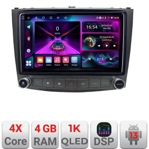 Navigatie Lexus IS 2005-2011 A- IS 4+64 InCell Display 1K Android Waze USB Navigatie Internet Youtube Radio kit-IS+EDT-E210-RK