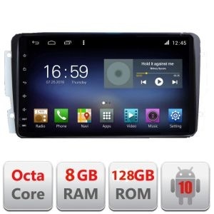 Navigatie Mercedes C 2001-2004 Vito Viano 2004-2006 C W203 intre 2000-2004, CLK W209 intre 2003-2006 F-171 Octa Core cu Android Radio Bluetooth Internet GPS WIFI DSP 8 KIT-171+EDT-E609