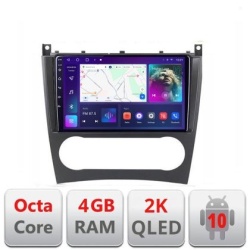 Navigatie Mercedes W203 CLC C-093 Android Octa Core Ecran 2K QLED GPS 4G 4+32GB 360 KIT-093+EDT-E409-2K KIT-093+EDT-E409-2K