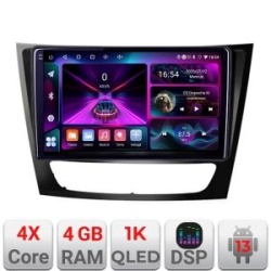 Navigatie Mercedes W211 W219 A-090 4+64 InCell Display 1K Android Waze USB Navigatie Internet Youtube Radio KIT-090+EDT-E209-RK