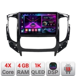 Navigatie Mitsubishi L200 2014-2020 A-1094 4+64 InCell Display 1K Android Waze USBNavigatie Internet Youtube Radio V1 KIT-1094+EDT-E209-RK_v1