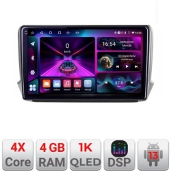 Navigatie Peugeot 208/2008 A-PSA 4+64 InCell Display 1K Android Waze USB Navigatie Internet Youtube Radio KIT-PSA+EDT-E210-RK