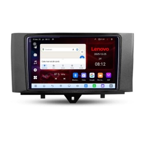 Navigatie Smart For Two 2010-2015 Lenovo Kit-Smart10 8 Core 2.2 Ghz 8+128 Qled Incell 1K Android 360 Carplay DSP AHD 1080P ADAS 4G Wifi 5Ghz Bluetooth PRO KIT-SMART10+PRO-9-8+128