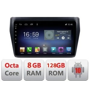 Navigatie SUZUKI SWIFT 2017-2019 F-2179 Octa Core cu Android Radio Bluetooth Internet GPS WIFI DSP 8+128GB 4G KIT-2179+EDT-E609