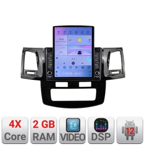 Navigatie Toyota Hilux 2008-2014 K-143 ecran tip TESLA 9.7" cu Android Radio Bluetooth Internet GPS WIFI 2+32 DSP Quad KIT-143+EDT-E708