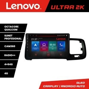 Navigatie Volvo S60 2014-2018 cu sistem Sensus Connect Lenovo Kit-s60-14 8 core QLED Qualcomm 4+64 360 Android Waze USB Navigatie Internet Youtube R kit-s60-14+ULTRA-9-4+64