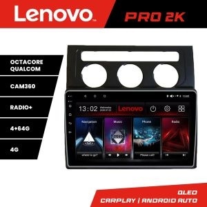 Navigatie VW Touran 2003-2009 clima automata Lenovo Kit-touran2 8 core QLED 2K 4+64 360 Android Waze USB Navigatie Internet Youtube Radio kit-touran2+PRO-2K-10-4+64 - Img 2