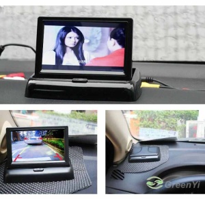 Pachet Asistenta La Parcare Cu Monitor Video Auto Rabatabil Lcd 4,3 Inch Si Camera Marsarier Universala - Img 7
