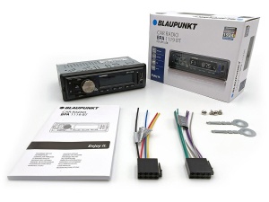 Radio MP3 Player auto BLAUPUNKT BPA 1123 BT, 1 DIN, 4 x 45 W, 4 RCA, FM, BT, 2 X USB, SD, AUX, LED-uri selectabile,