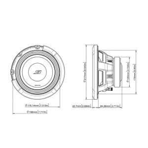 S2-W8D2 SUBWOOFER ALPINE DE 20CM (8″), 2Ω+2Ω, 900W - Img 6