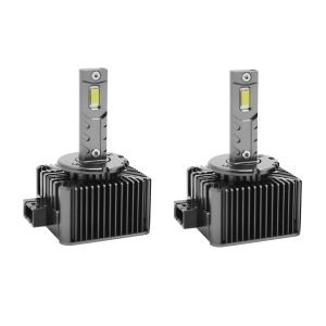 Set de 2 Becuri Faruri Conversie Hid-Led, Steelmate LED D1S Led, Plug & Play, 6000k, Miez Cupru, Radiator Aluminiu Silentios, Calitate Premium LED D1S - Img 2