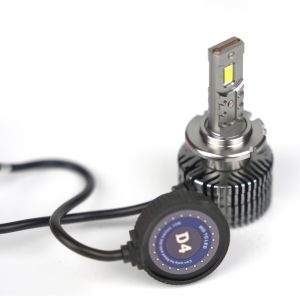 Set de 2 Becuri Faruri Conversie Hid-Led, Steelmate LED D4S Led, Plug & Play, 6000k, Miez Cupru, Radiator Aluminiu Silentios, Calitate Premium LED D4S - Img 3