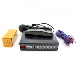Set senzori de parcare cu afisaj si semnal acustic fata-spate cu 8 senzori Carguard SP005