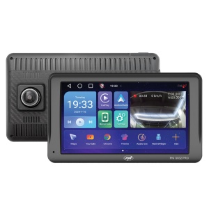Sistem de navigatie GPS Portabil cu DVR incorporat PNI S932 PRO Harti Maps Igo Truck si Waze cu Radarele din Europa pentru Camioane si Autoturisme, ecran 7 inch, memorie 32 GB, 2GB DDR3 RAM, Android 13, Apple Carplay si Android Auto Camera Marsarier