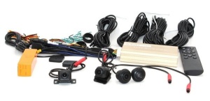 Sistem de parcare auto cu 4 camere 360 grade functie DVR inregistrare si monitorizare compatibil cu navigatiile aftermarket sau OEM