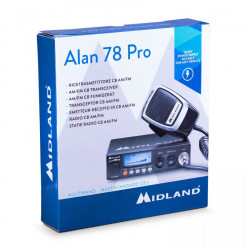 Stație Radio CB Midland Alan 78 PRO 4W AM bandă D4 40 canale