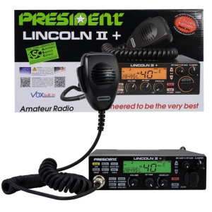 Statie radioamatori President LINCOLN II + ASC 10/12M, filtre zgomot, AM-FM-USB-LSB-CW, Programabila - Img 2