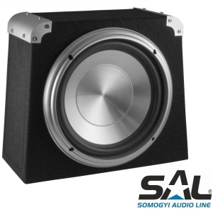 Subwoofer auto pasiv SAL BS10, 100W RMS, 150W maxim, incinta tip cub, difuzor 250 mm