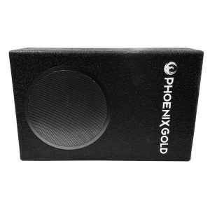 Subwoofer Auto Phoenix Gold ZX18PBS Pasiv SLIM single 8" 200W RMS 4Ohm cu kit prindere + downfire option
