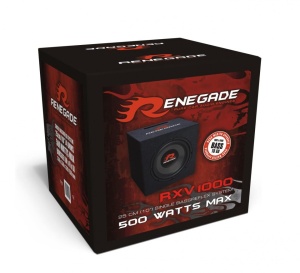 Subwoofer Auto Renegade RXV1000 25 cm Putere 250 W RMS 500W MAX Incinta Bass Reflex