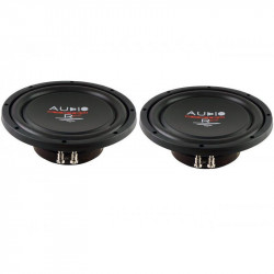 Subwoofer pasiv cu incinta 14L Audio-Systems SUBFRAME R10 FLAT-2 EVO2, 600 watts, 2 ohm, 2 x 250 mm, 2 x 10", roata de rezerva