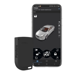 Alarma auto pe cheie Pandora Primo cu 2 tag-uri bluetooth 5.0, aplicatie PANDORA BT, senzor de temperatura