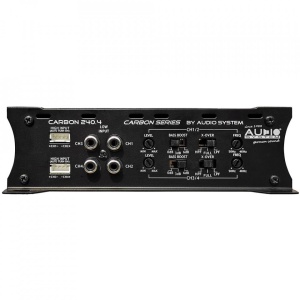 Amplificator auto 4 Canale ,Filtre HP,LP , seria CARBON clasa A\B 4x 60(100) WRMS la 4(2) Ohm sau 2x 200 WRMS mono la 4 Ohm Audio System German Sound